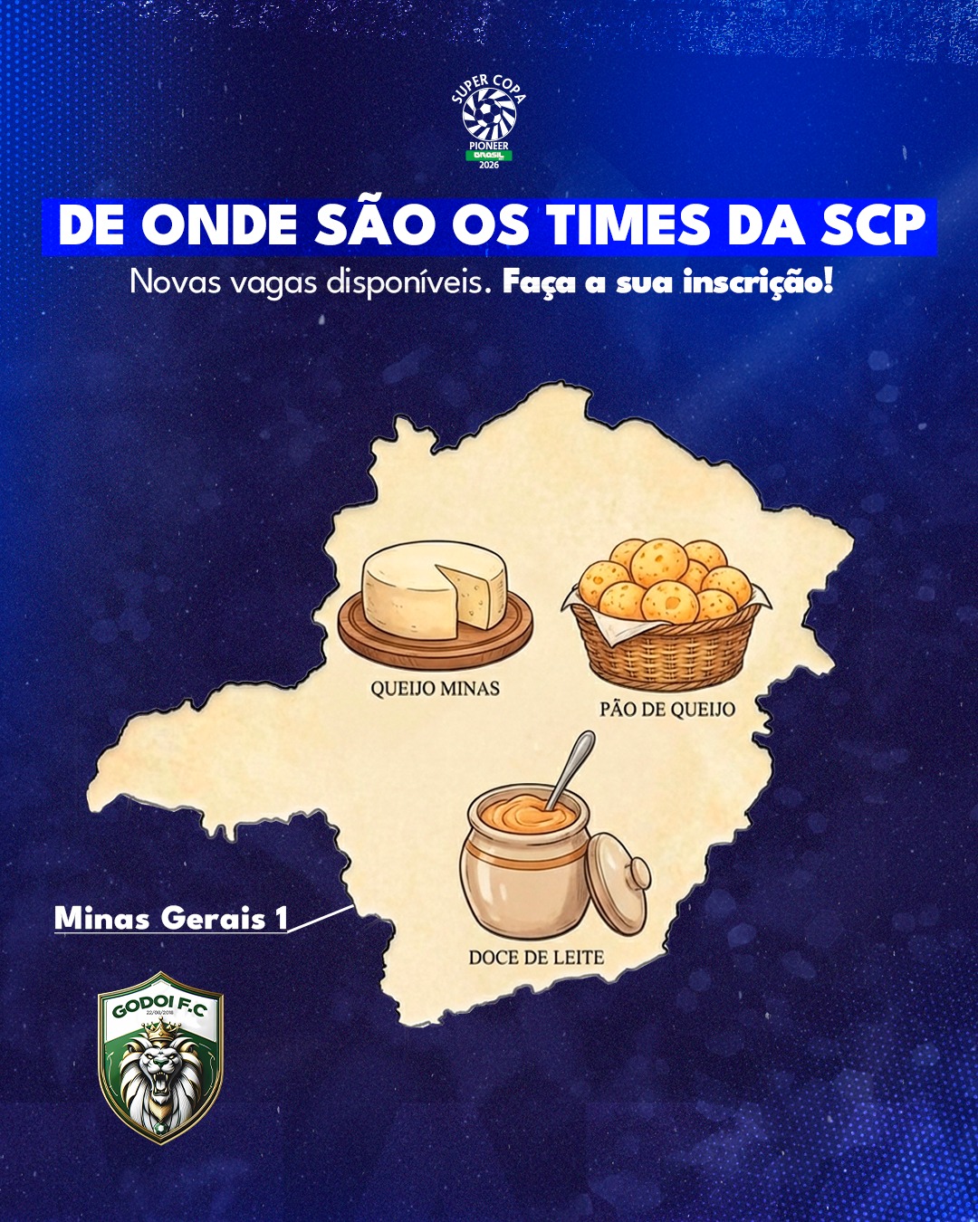 Arte de divulgação da SCP 2026: Minas Gerais